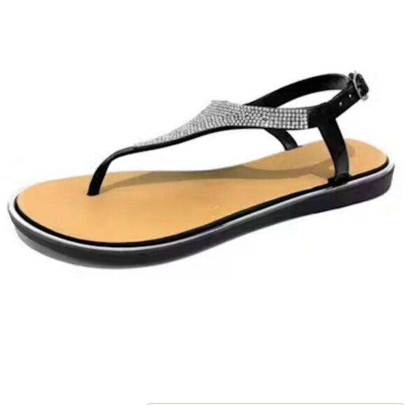 BRAND NEW WOMEN'S RHINESTONE STRAP EMBELLISHMENTS SANDAL - Picture 1 of 13